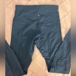 Lululemon teal align leggings, size 8